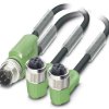 Kabel do czujników/elementów wykonawczych Phoenix Contact SAC-3P-M12Y/2X3,0-PUR/M12FR B 1669026, złącze męskie M12, pros
