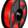 SUNLU TPU 1.75mm 0.5kg Transparent Red / Czerwony Transparentny elastyczny