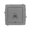 DECO Wyłącznik schodowy w stylu amerykańskim szary mat 27DWPUS-3 KARLIK