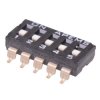 DMR05TV/TR 5-Way Surface Mount 2.54mm DIP Switch SPST APEM