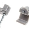 Spinka do kabli 1.5mm 9.9 x 8.5 x 8mm materiał: PE Szary Zacisk kablowy prostokątny