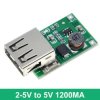 MINIATUROWA PRZETWORNICA NAPIĘCIA STEP-UP 2-5V--> 5V 1,2A USB-A (MOD-50246)