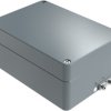 Aluminum EX enclosure, (L x W x H) 200 x 140 x 91 mm, gray (RAL 7001), IP66, 251420090