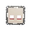 Płytka centralna KRONE kat. 5e/6 UTP, beżowa, Sedna Design i Elements SDD112441C