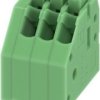 PCB terminal, 3 pole, pitch 2.5 mm, AWG 24-10, 2 A, spring-clamp connection, green, 1989751