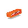 WAGO 231-532/001-000 MCS MIDI 2 Pole 12A 5.08mm Closed Horiz PCB Header Orange