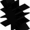 LED heatsink, (L x W x H) 15 x 51 x 51.5 mm, 2.2 to 0.95 K/W, black anodized, 10020380