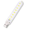 Mini USB Light 8x LEDs 5V cold white compact 6000K for a trip