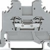 2-wire feed-through terminal, cage clamp, 0.08-1.5 mm², 1 pole, 18 A, 8 kV, gray, 279-101