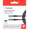 Charging cable, USB plug type C to USB plug type C, 1.2 m, black, 31848