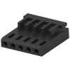 Socket housing, 5 pole, pitch 2.54 mm, straight, black, 926475-5