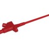 Chwytak pomiarowy; KLEPS30 930 113 101; pazurkowy; 3mm; czerwony; 158mm; wtykany (gniazdo bananowe 4mm); 60V; stal niklowana; PF