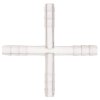 Eisco Polypropylene Cross Tubing Connector 4 Way 10mm