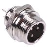 3 Way M12 Panel Mount Male Circular Socket Connector
