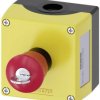Siemens 3SU18010NN002AA2 3SU1801-0NN00-2AA2 Obudowa do montażu na ziemi 1 przycisk czerwony przekręcenie klucza 1 szt.