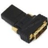 Przejściówka Wtyk DVI Gniazdo HDMI Kątowa