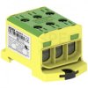 Listwa zaciskowa 3-torowa Al/Cu 1,5-50mm2 320A 1500V na szynę TH35 żółto-zielony OTL50-3 MOREK