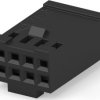 Socket housing, 8 pole, pitch 2.54 mm, straight, black, 87631-4