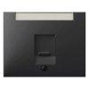 K.1 Element centralny gniazda teleinformatycznego z polem opisowym antracyt mat lakierowany 11707006