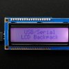 USB + Serial Backpack Kit with 16x2 RGB backlight positive LCD (Black on RGB)