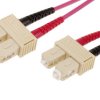 Kabel światłowodowy długość: 2m Z zakończeniem złącze B<B>: SC złącze A: SC średnica: 900μm Wielomodowy 0.8