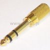 Jack 6,3 ST WT - GN Jack 3,5 stereo złoty metal