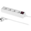 Przedłużacz 4 gniazda z uziemieniem i wyłącznikiem 5m