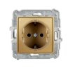 Icon Mechanizm Gniazda Pojedynczego Z Uziemieniem Schuko 2P+Z (Przesłony...