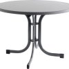 Siena Garden T60678 Stół ogrodowy stal, melamina antracytowy (matowy), slate, czarny