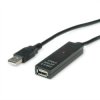 VALUE Aktywny przedłużacz USB 2.0, czarny, 30 m