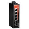 Weidmüller Switch sieciowy, unmanaged, Fast Ethernet, Liczba portów: 4x RJ45, 1 * SC wielomodowy, IP 30, -40 °C...+75 °C