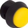 Pushbutton, 1 pole, yellow, unlit , 0.4 A/32 V, mounting Ø 13 mm, IP67, FL13NY