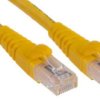 Kabel kategorii 6, Żółty, Wtyk RJ45/męski RJ45dł.: 1m, mat. koszulki: PVC