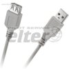 Przedłużacz USB 1,8m szary