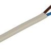 Przewód; sterowniczy; H03VVH2-F (OMYp); 2x0,75mm2; linka; Cu; biały; płaski; PVC; 3,4/5,5mm; 300/300V; Zamel Cet; RoHS