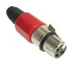 Gniazdo XLR na kabel czerwone