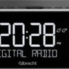 Radiobudzik Albrecht DR 455 DAB+, fale metrowe (VHF) funkcja budzika czarny