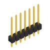 Pin header, 7 pole, pitch 2.54 mm, straight, black, SL 11 164 7 G