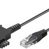 kabel TAE-F Goobay GOOBAY Tel DSL/VDSL router cable TAE-F 0300 DSL 8P2C BLACK 3m 51233, 3.00 m