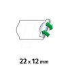 30007325 Price labels, 22x12 mm, removable, white, 12000 pieces