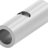 Butt connector, uninsulated, 13-15 mm², AWG 6, silver, 25.78 mm, 36886