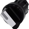 Siemens 3SU10022BC600AA0 3SU1002-2BC60-0AA0 Przełącznik pierścień przedni z tworzywa sztucznego czarny, biały 1 x 45 ° 1