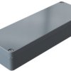 Aluminum enclosure, (L x W x H) 185 x 64 x 34 mm, gray (RAL 7001), IP66, 010619030