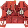 Disconnect/test-disconnect terminal block, screw connection, 0.5-4.0 mm², 24 A, 6 kV, red, 1062290000
