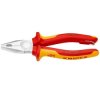 Szczypce uniwersalne VDE 180mm chromowane izolowane 1kV z zaczepem Kombinerki do chwytania i cięcia dla elektryka KNIPEX 03 06 1