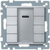 KNX Przycisk z odbiornikiem podczerwieni natynkowy poczwórny plus aluminium System M MTN627960 SCHNEIDER ELECTRIC