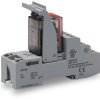 Moduł przekaźnika 230V ac WAGO 4PDT 5A Szyna DIN bieguny 4