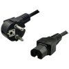 LogiLink CP105 Power Cable Schuko to C15 90 Degree Angled Black 2.00m