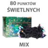 Komplet zewn. LED STRING LZ-LED-80G mix RUMLUX