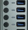 CH 11 L USB 3.0 8-port hub, 7x data, 1x power, aluminum